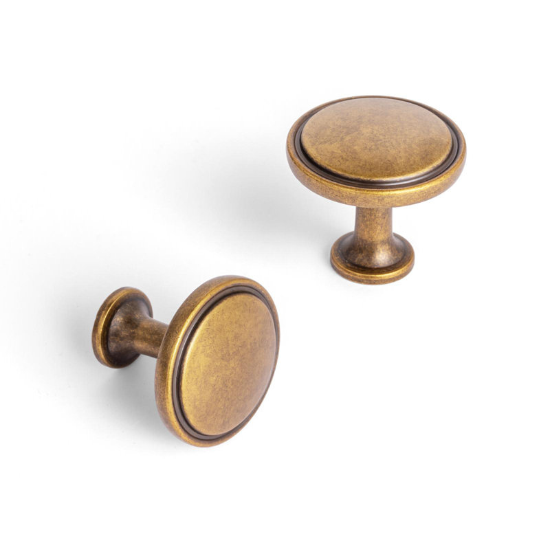 Ensemble de poignées de porte 1,2 "1,2", Laiton antique
