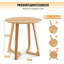 Solid Wood Sled End Table