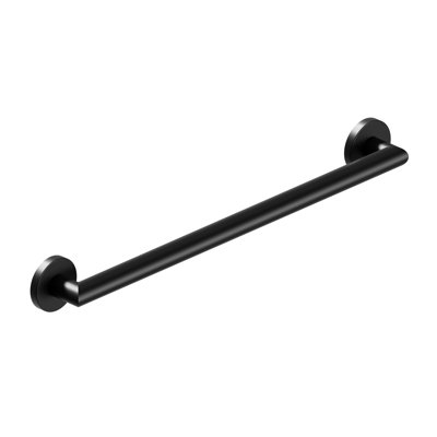 MITER 24 in. x 1.25 in. Grab Bar, ADA Compliant for Bath and Shower Safety (500 lb. Capacity) in Matte Black