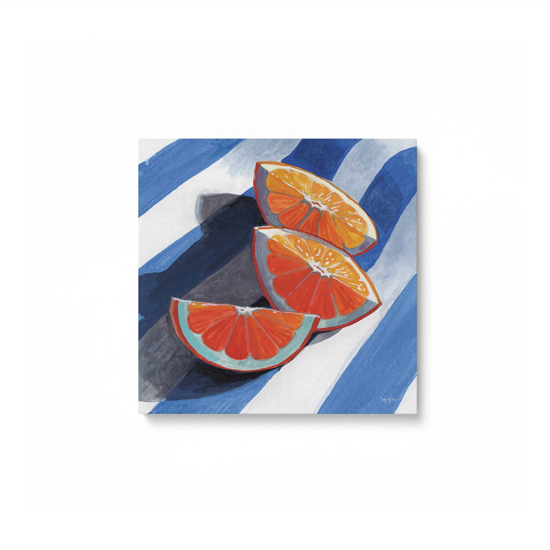 «Three Citrus Slices» par Kate Jarvik Birch, reproduction d'art, L 30 po x H 30 po