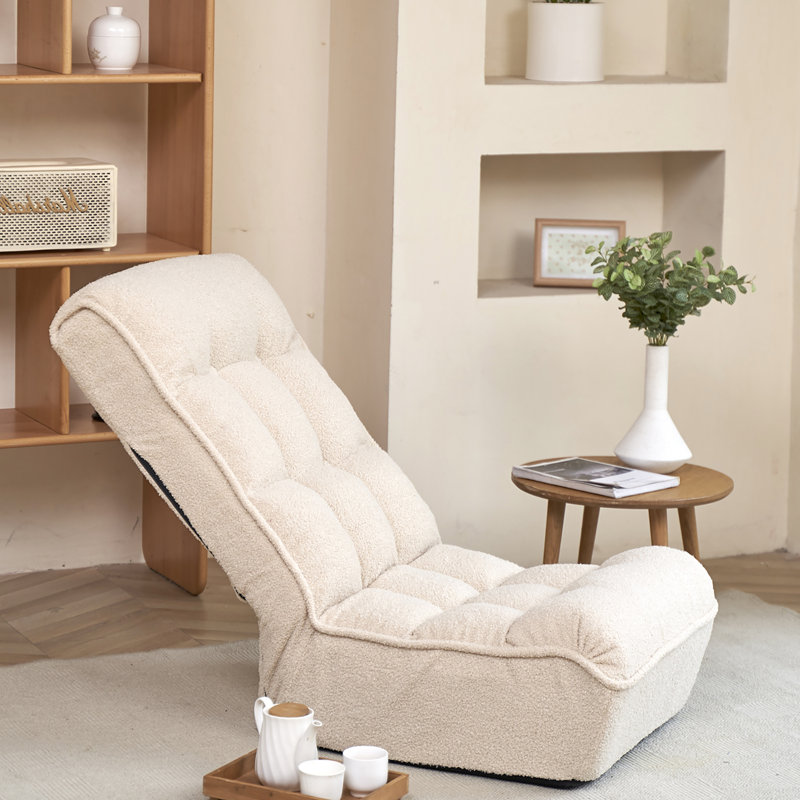 Chaise réglable à 4 compartiments pour la chambre à coucher, éponge douce, télé inclinable blanche, dossier, peu encombrant