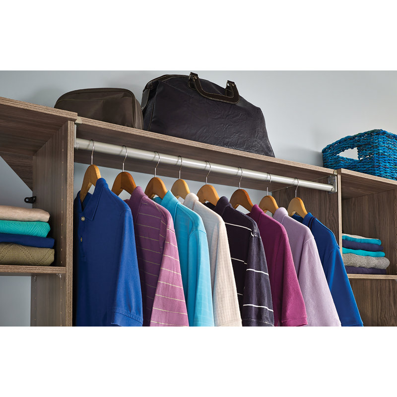 Adjustable Satin Nickel Expandable Closet Rod 30-48 Inches