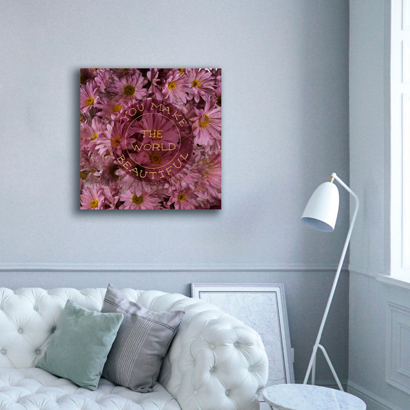«Epic Graffiti» Flowersay 4 »par Art Licensing Studio, art mural sur toile, 37 po x 37 po, H 37 po x l 37 po x P 1,5 po