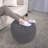 Bordeaux Knitted Cotton Round Pouf-106806383-115747807