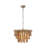 Vintage Brown 5 Light Boho Tassel Chandelier