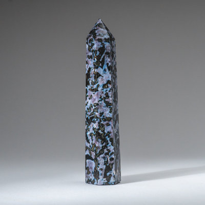 Genuine Polished Indigo Gabbro Point from Madagascar (0.88 Lbs)