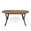 Table de salle à manger en bois 70 po avec une touche de finition ovale