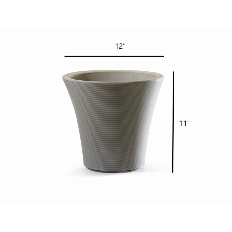 Deanca Planter, Sand, 12" H x 12" W x 12" D