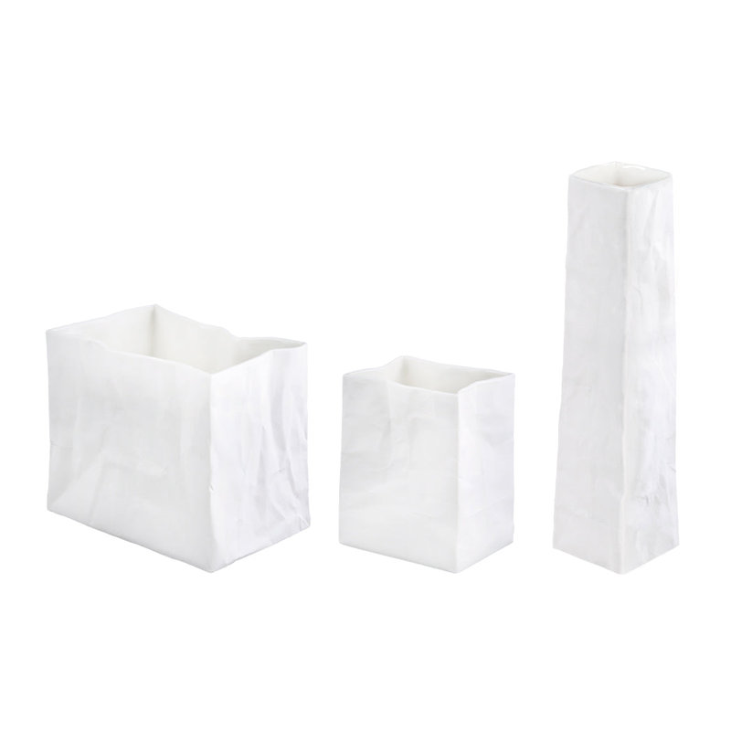 Vase de table en porcelaine Bag