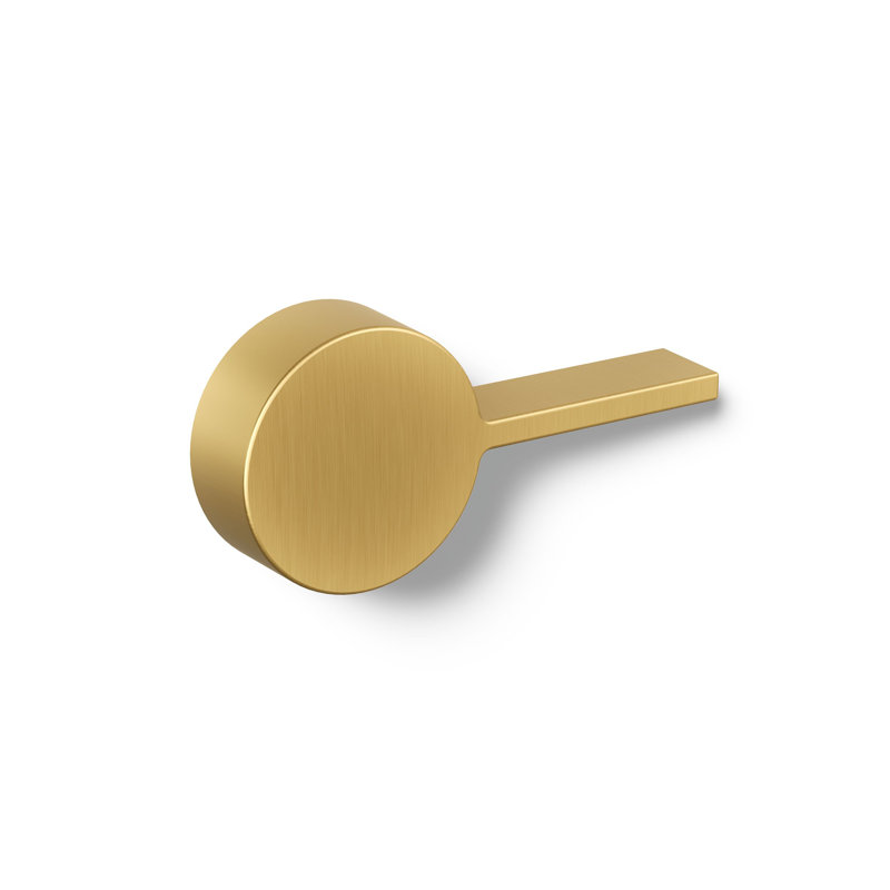 Reach Left-Hand Trip Lever, Vibrant Brushed Moderne Brass