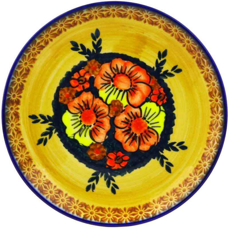 Poppy Love Ceramic Decorative Plate 1