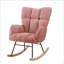 Fauteuil berçant et oscillant rembourré avec tissu-130146335-130146336