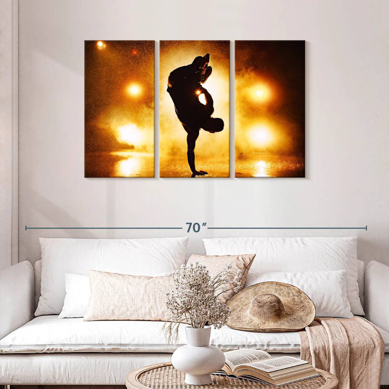 Breakdancer Silhouette, 28" H x 45" W