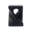 Table d'appoint MGO Twist Shape, texture bois, couleur noire-130095910