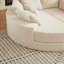 Fauteuil inclinable rond en velours côtelé de 78,5 pouces, convertible en deux fauteuils inclinables, canapé-lit 2 en 1 et coussins décoratifs avec cinq coussins décoratifs-2117003471