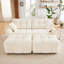 Canapé modulaire ergonomique à deux places avec 2 repose-pieds-51722702