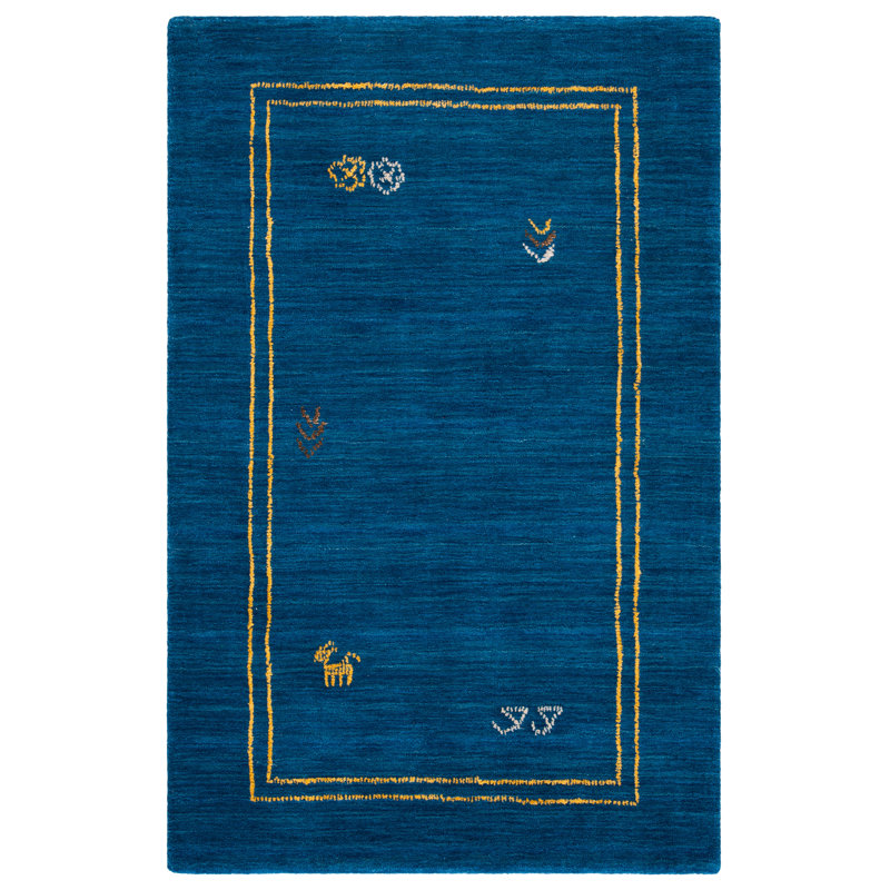 Coraima Hand Loomed Wool Abstract Rug, Rectangle 8' x 10'