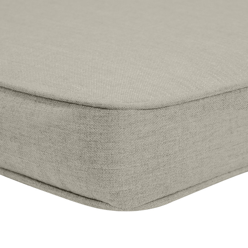 Indoor/Outdoor Sunbrella® Seat Cushion, 65" W x 18" D, Spectrum Dove Sunbrella® Plainweave