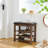 Shoe-Changing Bench With Seat And Open Shelves