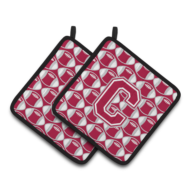 Poignée de football, C, Crimson / Gris / Blanc