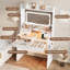 Bureau de coiffeuse avec miroir et lumières-1277482083