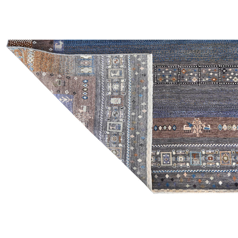 One-of-a-Kind Wool Area Rug in Gray