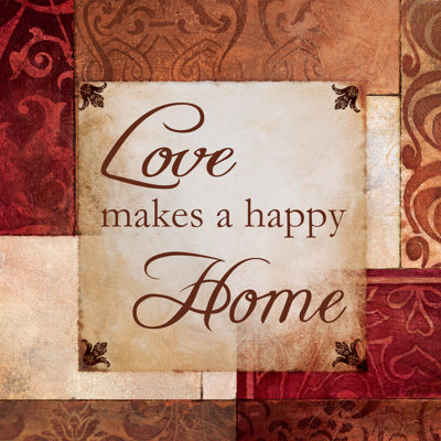 Happy Home - Wrapped Canvas Print