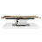 Evandros Walnut Metal Base Dining Table-61053991
