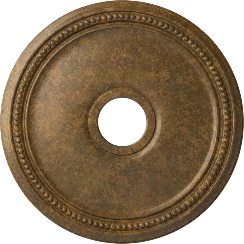 Médaillon de plafond H 18 po x l 18 po x P 1,125 po Diane, Bronze huilé