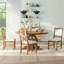 Ensemble de salle à manger 5 pièces rétro fonctionnel, 1 table extensible avec une rallonge de 16 pouces et 4 chaises rembourrées pour la salle à manger et la cuisine-127878661