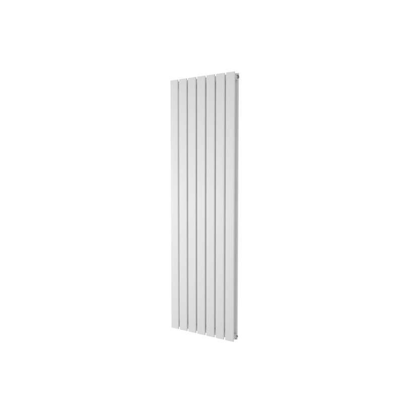Peter Vertical Flat Double Panel Radiator, White, 1600mm H x 475mm W