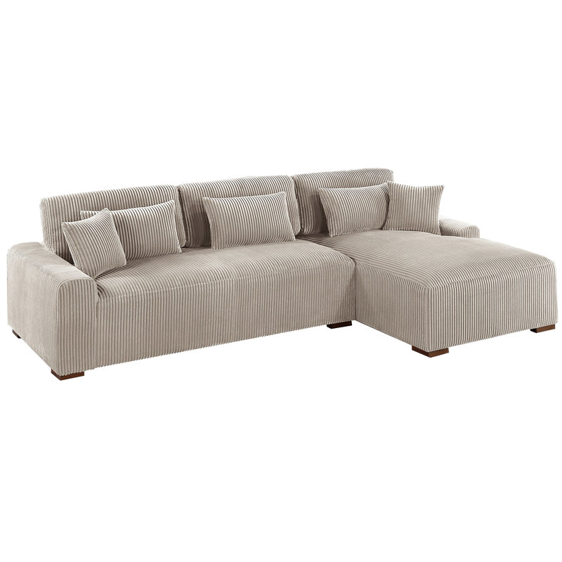 Canapé modulaire moderne 2 pièces Mod, Chameau