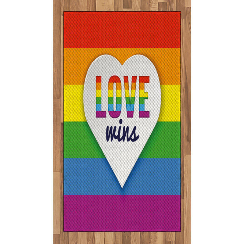 Tapis décoratif en polyuréthane à haute densité Rainbow, Rectangle 2 pi 7 po x 5 pi