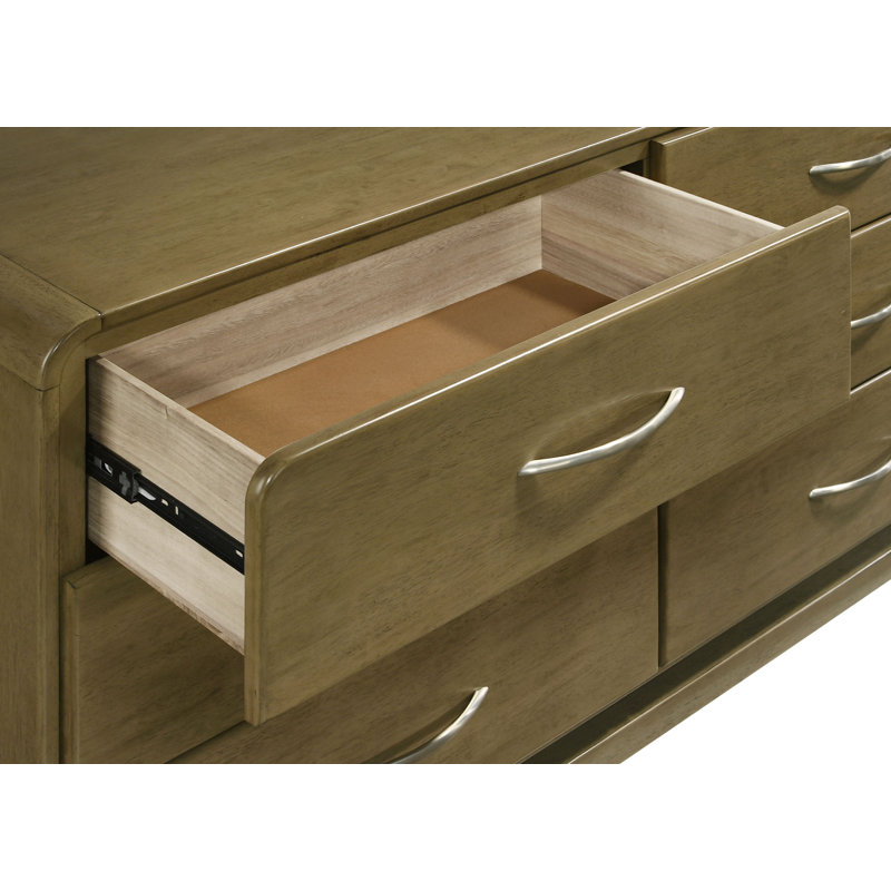 Rockhampton 6-drawer Dresser And Mirror Nutmeg
