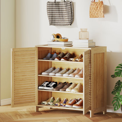 14 - Pair Shoe Storage Cabinet