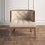 Fauteuil demi-tonneau en polyester 29,1 po Enid