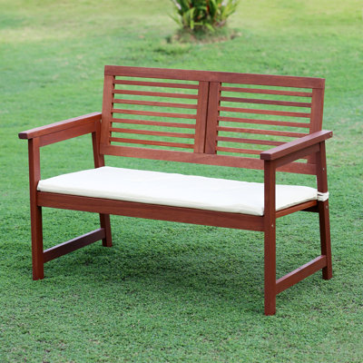 Banc de jardin en bois Estherville Meranti