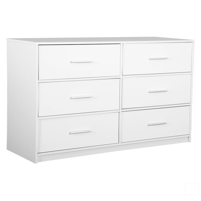 Commode 4 tiroirs, commode sans poignée, 100% imperméable, armoire en bois moderne avec cadre robuste pour diverses pièces