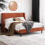 Toderick Upholstered Platform Bed with Deluxe Wingback and Linen Blend-985124324-985124335