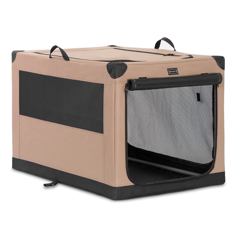 Cage pour chien réglable Tucker Murphy Pet ™, Petit (H 18 po x l 26 po x P 19 po), Brun