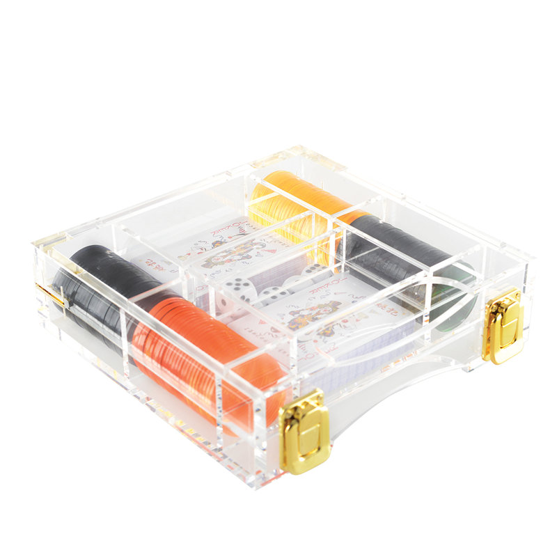 Acrylic Poker Game Set