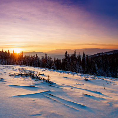 Addalyne Winter Landscape - Photographie sur toile tendue