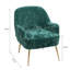 Divij Velvet Armchair with Footstool-819241609