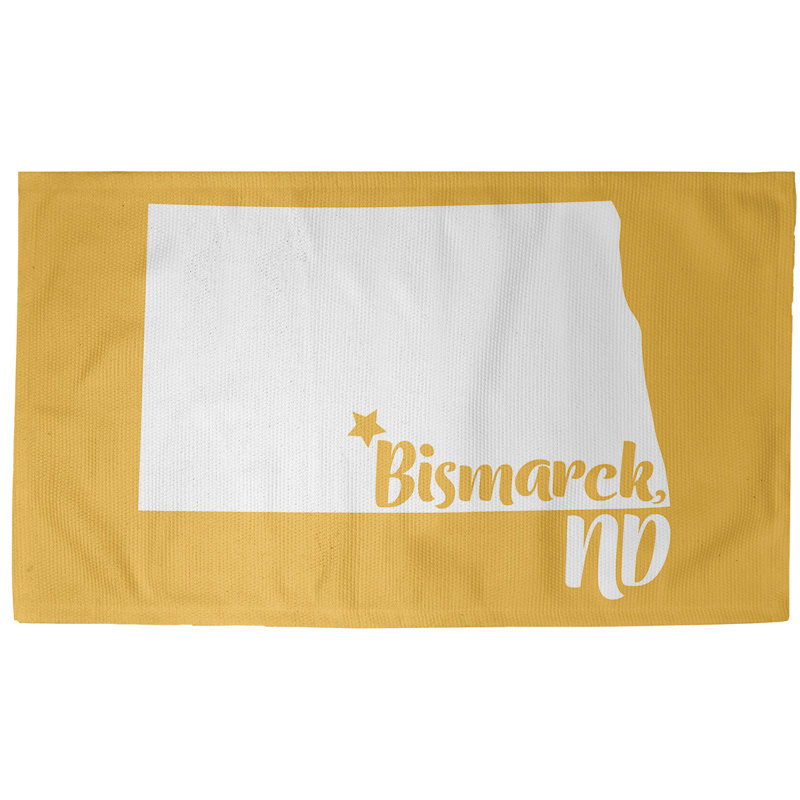 Tapis jaune bismarck north dakota, Rectangle 5 pi x 7 pi