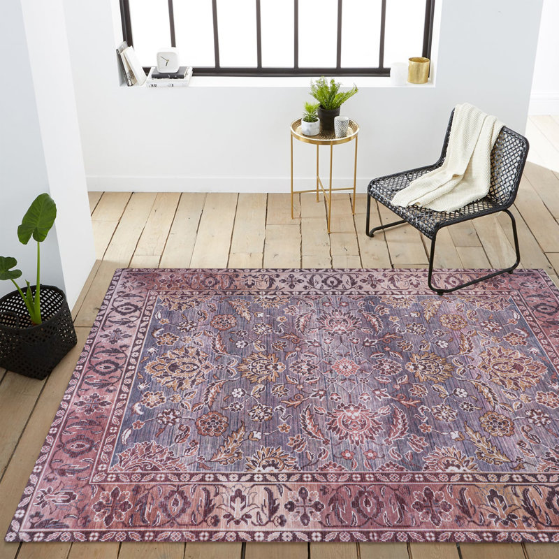 Tapis brun / gris Victoria, Rectangle 2 pi 11 po x 5 pi