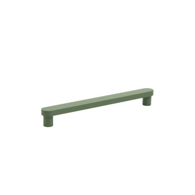 Poignée d'armoire moderne de style Mid-Century ROUS, 3,75 po, olive (vert)