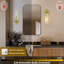 Ensemble de 2 appliques murales en laiton Modern Modern
