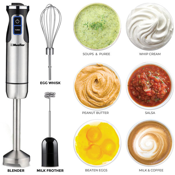 ColorLife 20 Speed Hand Immersion Blender with Travel Cup