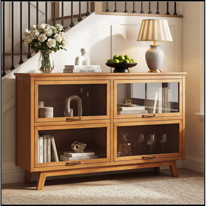Armoire de rangement moderne avec 4 portes
