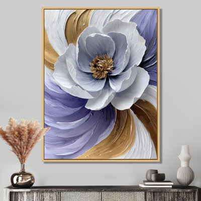 Starrett lavande et équilibre doré des pivoines Blossom III - pivoine, art mural